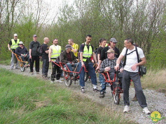 randonnée sportive avec joëlettes, Eghezée, 2014